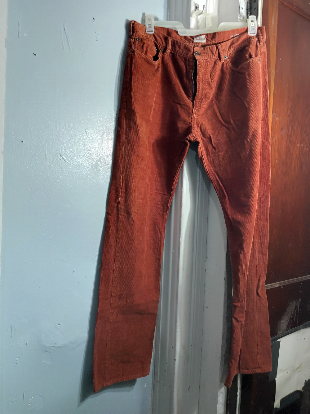 Dockers Men's Corduroy Pants in Rust Orange